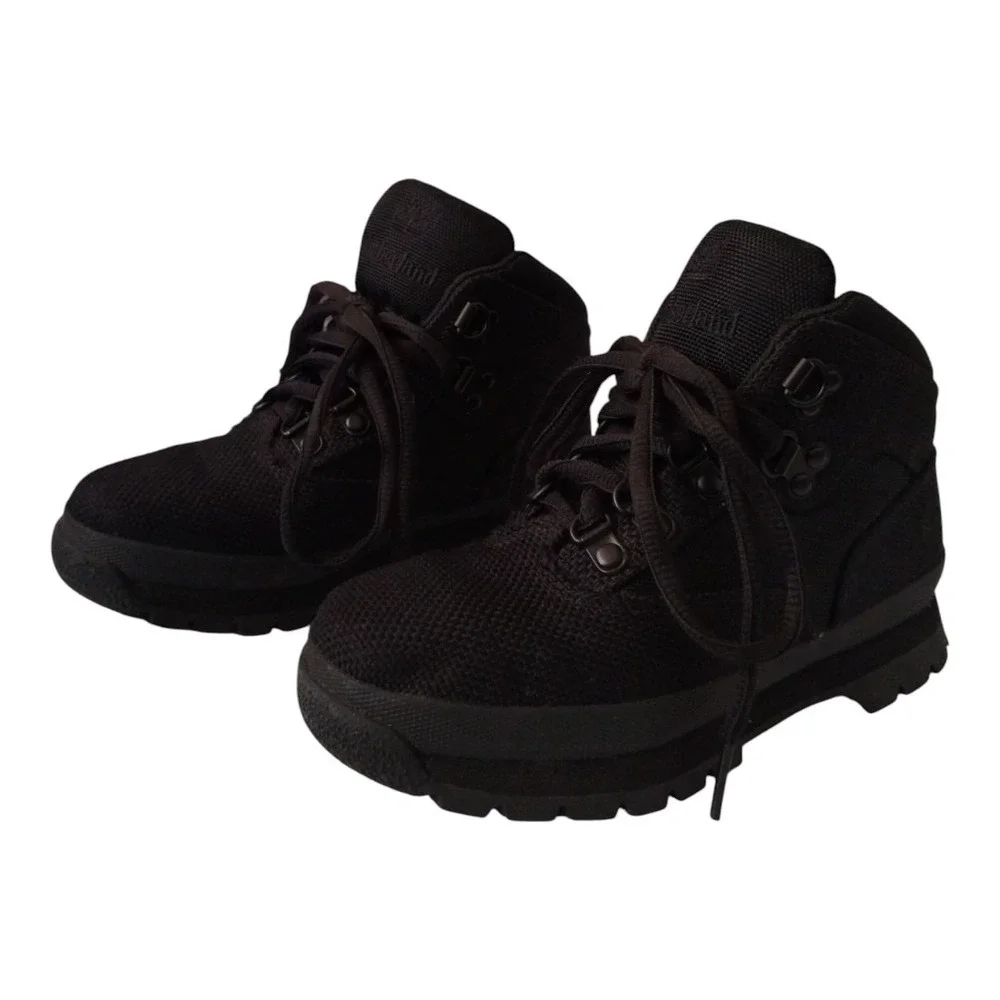 Timberland Euro‎ Hiker Boot Black Outdoor Boys 13